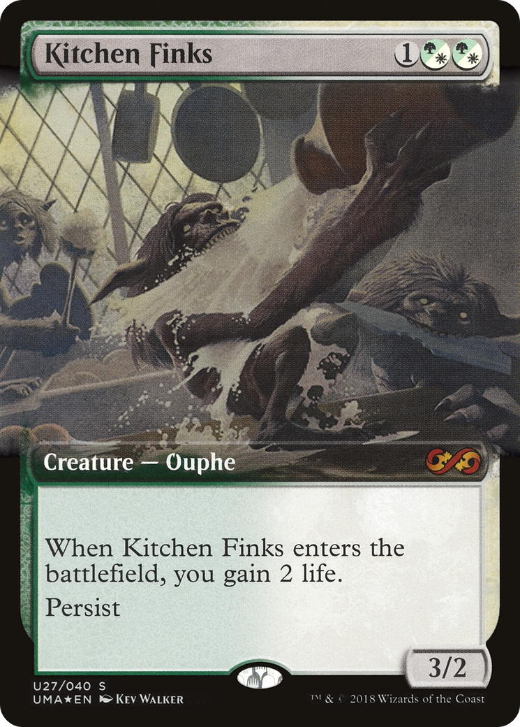 Kitchen Finks (PUMA-U27) - Ultimate Box Topper: (Extended Art) Foil - Premium MTG Single from Wizards of the Coast - Just $0.88! Shop now at Game Crave Tournament Store