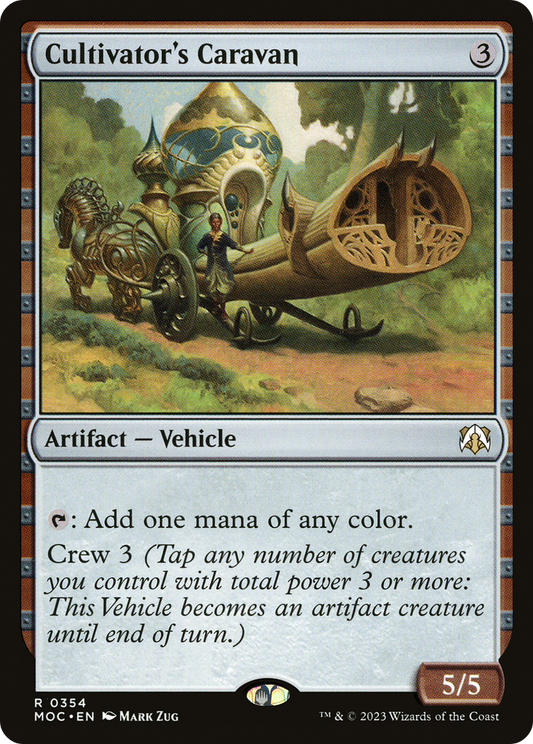 Cultivator's Caravan (MOC-354) - March of the Machine Commander - Premium MTG Single from Wizards of the Coast - Just $0.08! Shop now at Game Crave Tournament Store