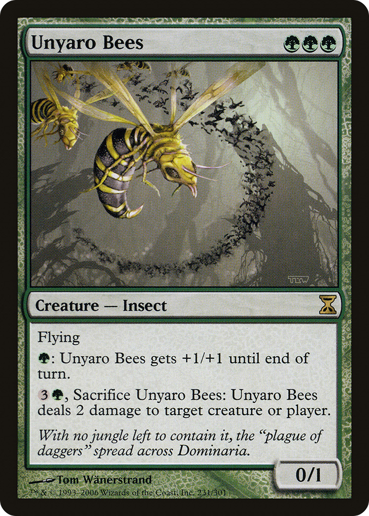 Unyaro Bees (TSP-231) - Time Spiral - Premium MTG Single from Wizards of the Coast - Just $0.10! Shop now at Game Crave Tournament Store