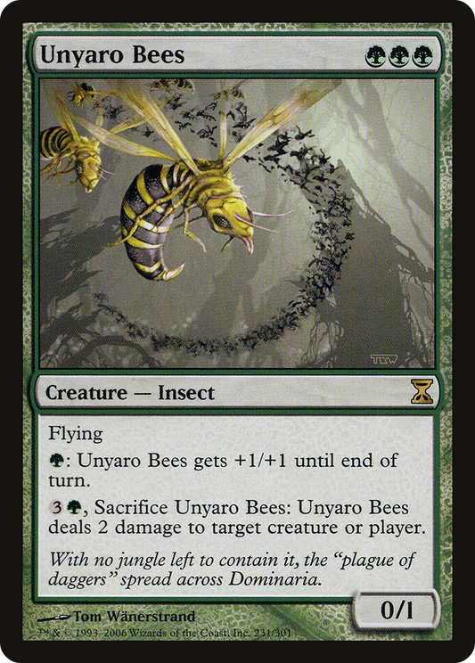 Unyaro Bees (TSP-231) - Time Spiral - Premium MTG Single from Wizards of the Coast - Just $0.10! Shop now at Game Crave Tournament Store