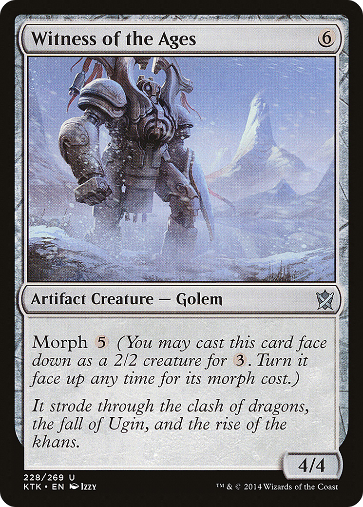 Witness of the Ages (KTK-228) - Khans of Tarkir Foil - Premium MTG Single from Wizards of the Coast - Just $0.08! Shop now at Game Crave Tournament Store
