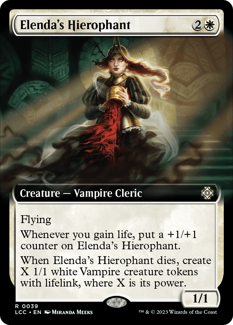 Elenda's Hierophant (LCC-039) - The Lost Caverns of Ixalan Commander: (Extended Art) - Premium MTG Single from Wizards of the Coast - Just $1.24! Shop now at Game Crave Tournament Store