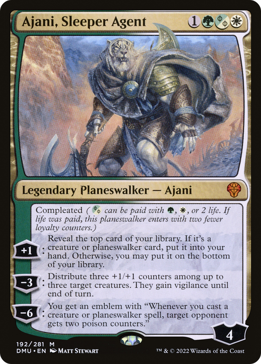 Ajani, Sleeper Agent (DMU-192) - Dominaria United - Premium MTG Single from Wizards of the Coast - Just $0.34! Shop now at Game Crave Tournament Store