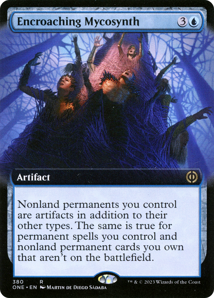 Encroaching Mycosynth (ONE-380) - Phyrexia: All Will Be One: (Extended Art) Foil - Premium MTG Single from Wizards of the Coast - Just $0.17! Shop now at Game Crave Tournament Store