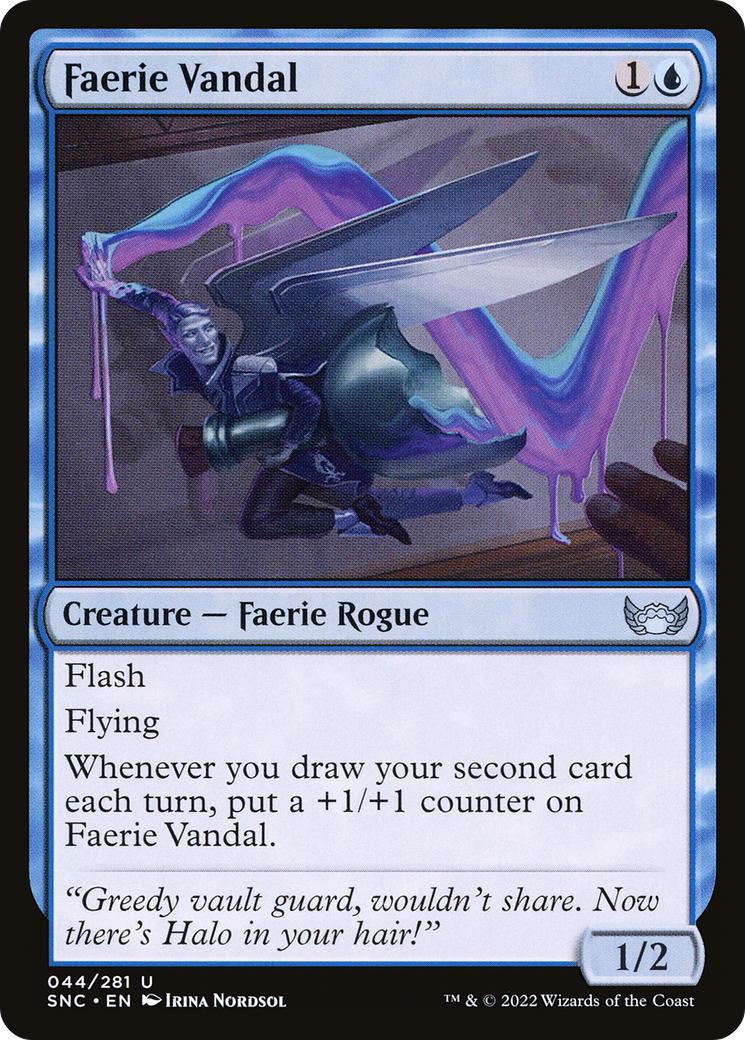 Faerie Vandal (SNC-044) - Streets of New Capenna - Premium MTG Single from Wizards of the Coast - Just $0.25! Shop now at Game Crave Tournament Store