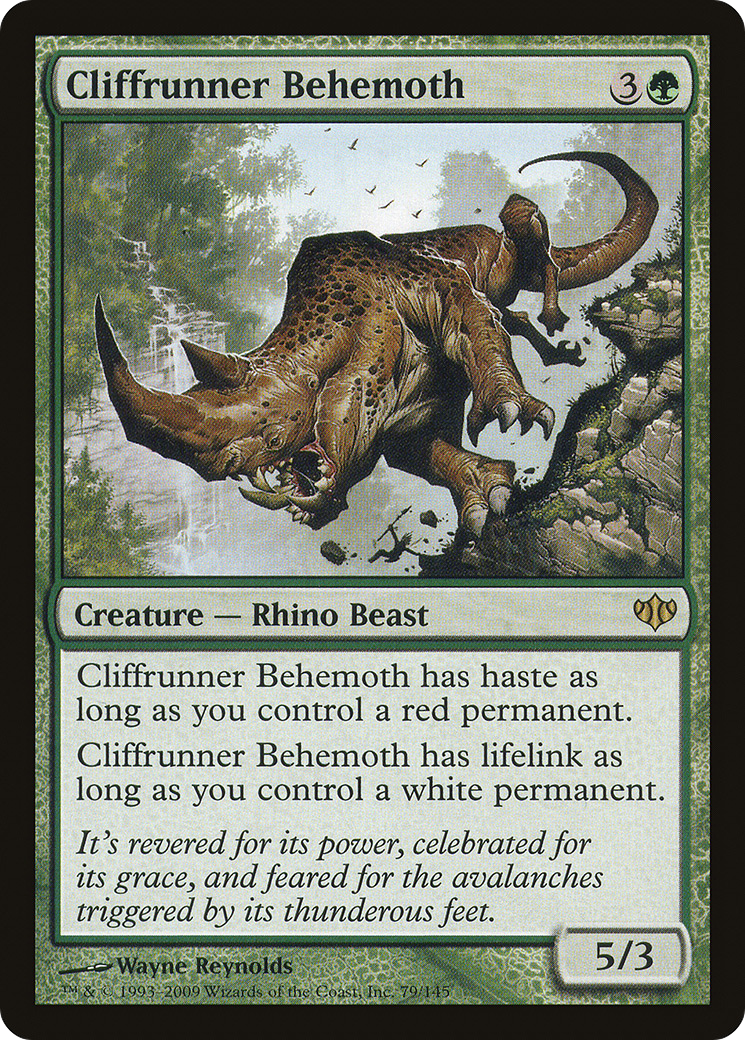 Cliffrunner Behemoth (CON-079) - Conflux - Premium MTG Single from Wizards of the Coast - Just $0.08! Shop now at Game Crave Tournament Store