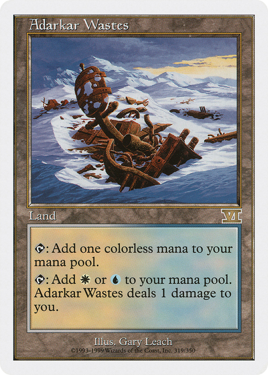 Adarkar Wastes (6ED-319) - Classic Sixth Edition - Premium MTG Single from Wizards of the Coast - Just $1.46! Shop now at Game Crave Tournament Store