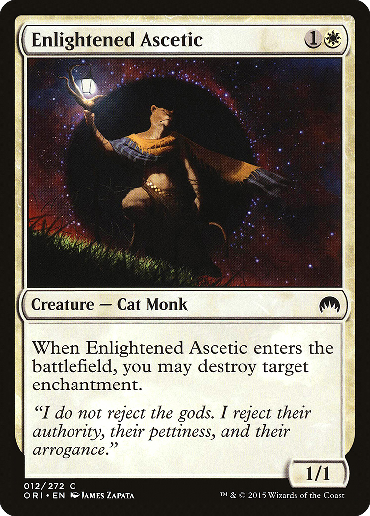 Enlightened Ascetic (ORI-012) - Magic Origins Foil - Premium MTG Single from Wizards of the Coast - Just $0.72! Shop now at Game Crave Tournament Store