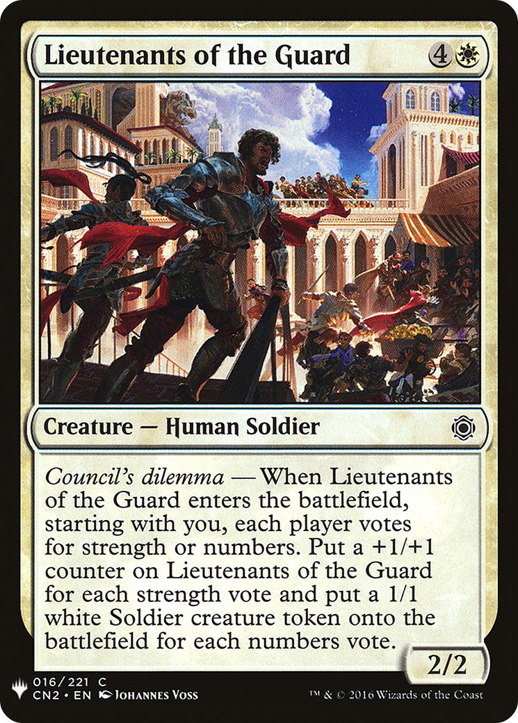 Lieutenants of the Guard (MB1-159) - Mystery Booster - Premium MTG Single from Wizards of the Coast - Just $0.25! Shop now at Game Crave Tournament Store