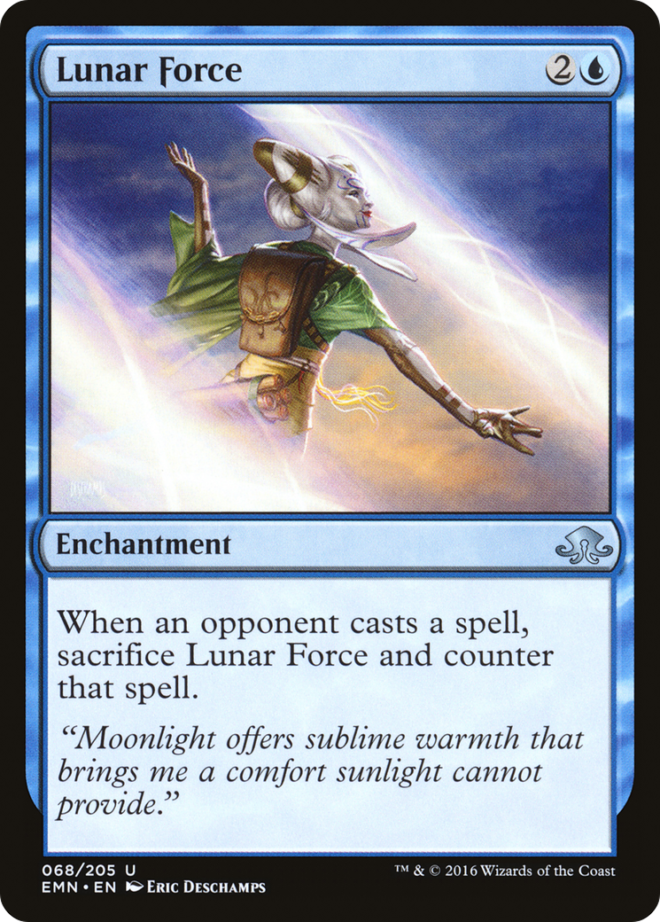 Lunar Force (EMN-068) - Eldritch Moon Foil - Premium MTG Single from Wizards of the Coast - Just $0.46! Shop now at Game Crave Tournament Store