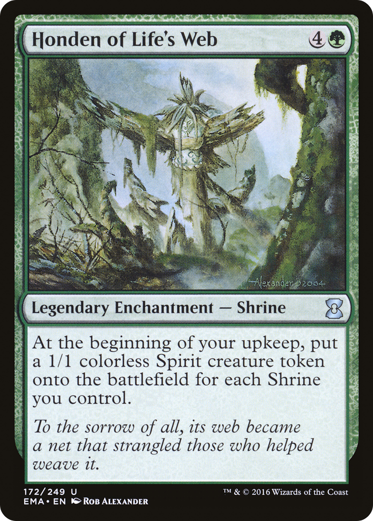 Honden of Life's Web (EMA-172) - Eternal Masters Foil - Premium MTG Single from Wizards of the Coast - Just $1.86! Shop now at Game Crave Tournament Store