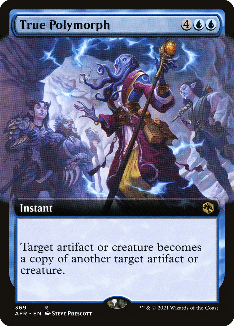 True Polymorph (AFR-369) - Adventures in the Forgotten Realms: (Extended Art) Foil - Premium MTG Single from Wizards of the Coast - Just $0.25! Shop now at Game Crave Tournament Store