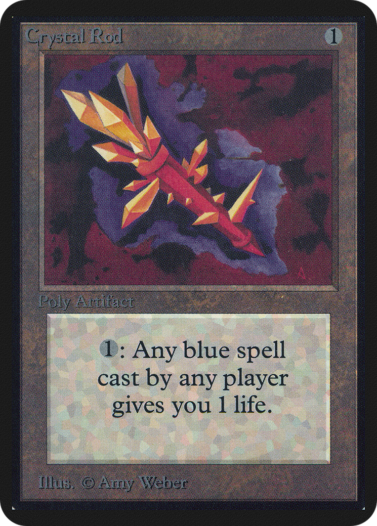 Crystal Rod (LEA-239) - Limited Edition Alpha - Premium MTG Single from Wizards of the Coast - Just $10.80! Shop now at Game Crave Tournament Store
