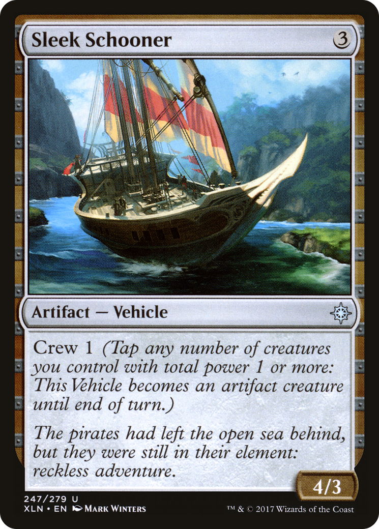 Sleek Schooner (XLN-247) - Ixalan Foil - Premium MTG Single from Wizards of the Coast - Just $0.10! Shop now at Game Crave Tournament Store