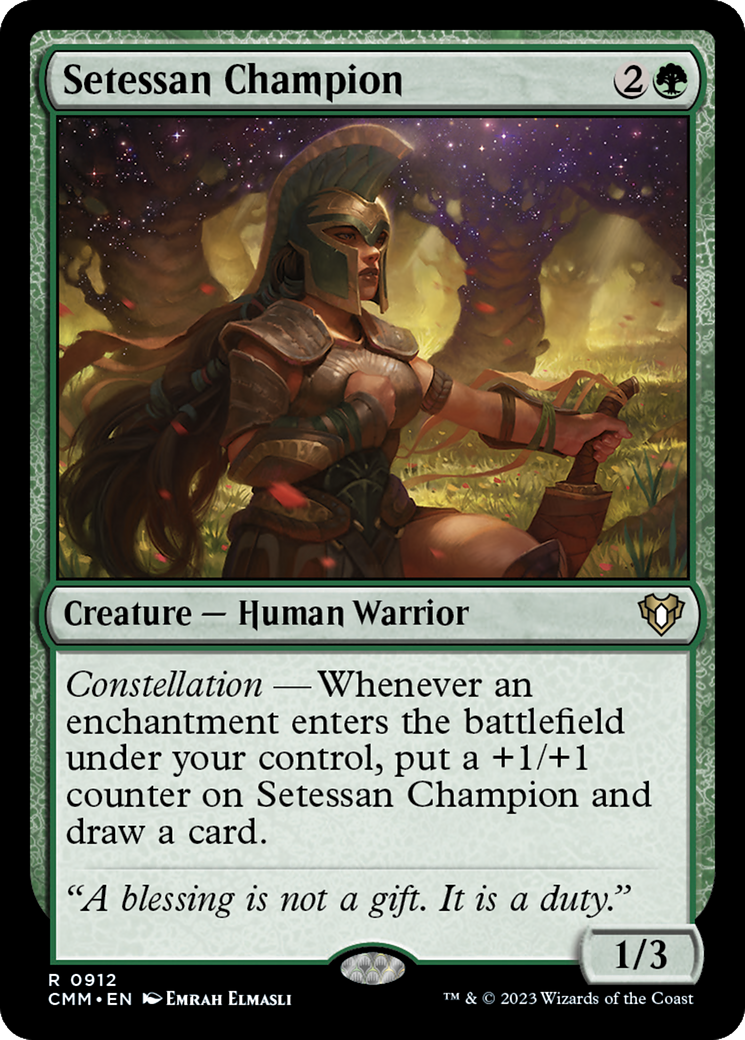Setessan Champion (CMM-912) - Commander Masters - Premium MTG Single from Wizards of the Coast - Just $0.66! Shop now at Game Crave Tournament Store