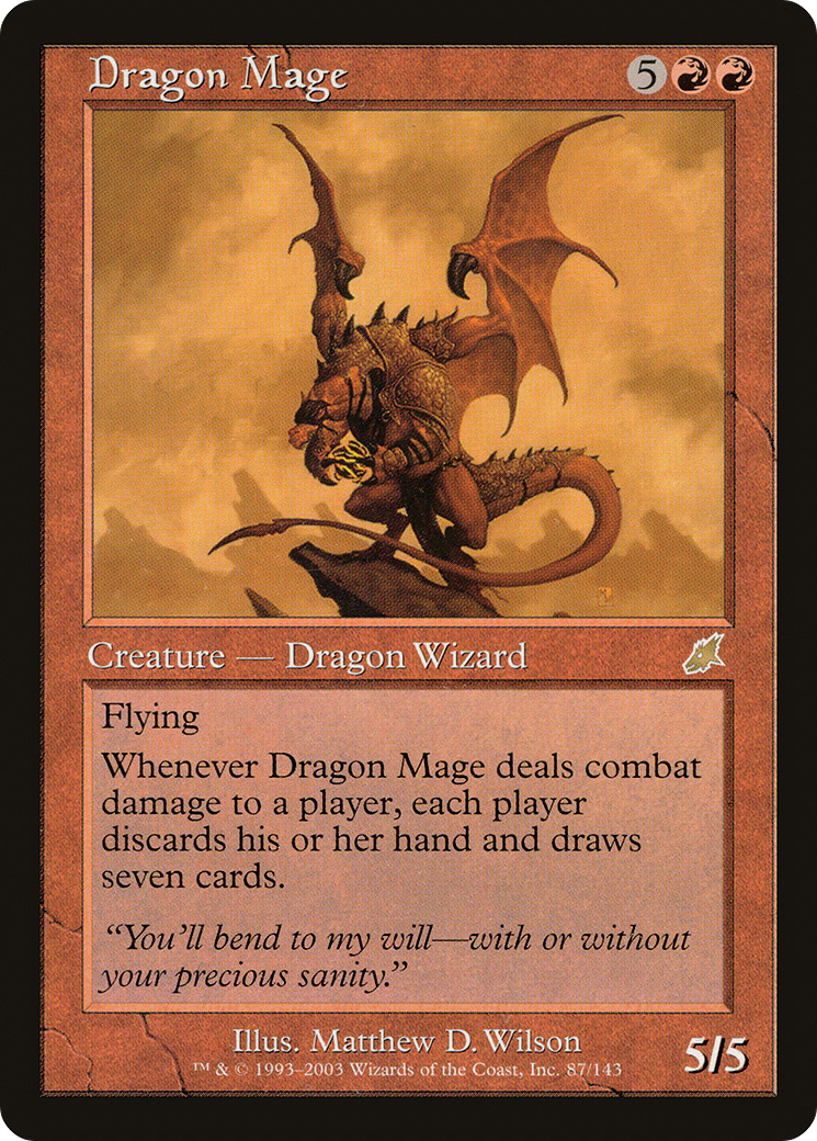 Dragon Mage (SCG-087) - Scourge Foil - Premium MTG Single from Wizards of the Coast - Just $9.10! Shop now at Game Crave Tournament Store