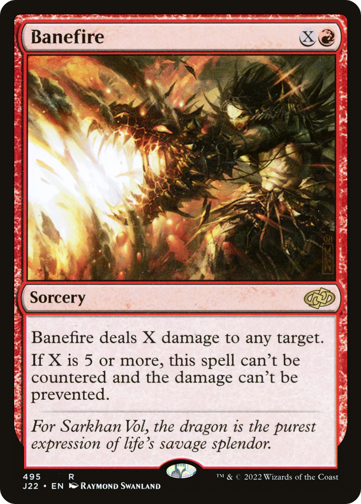 Banefire (J22-495) - Jumpstart 2022 - Premium MTG Single from Wizards of the Coast - Just $0.27! Shop now at Game Crave Tournament Store