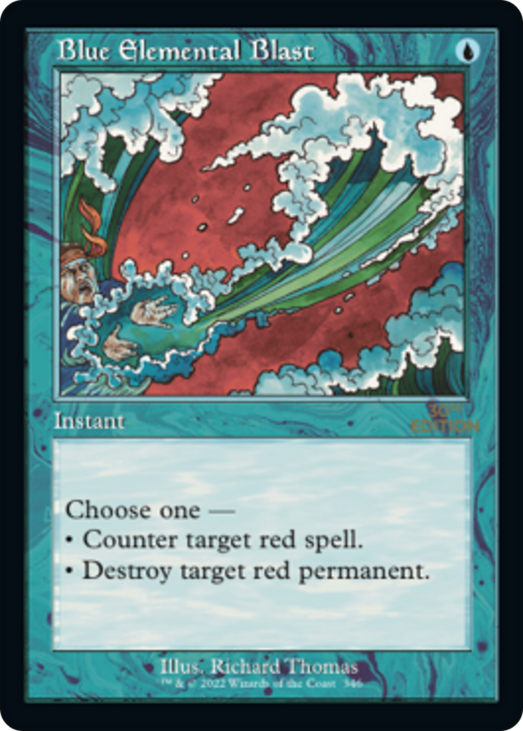 Blue Elemental Blast (30A-346) - 30th Anniversary Edition - Premium MTG Single from Wizards of the Coast - Just $4.67! Shop now at Game Crave Tournament Store