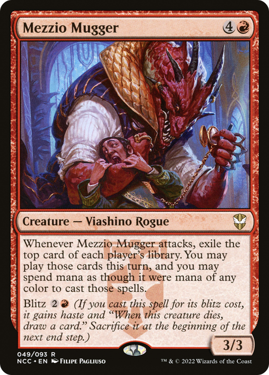 Mezzio Mugger (NCC-049) - New Capenna Commander - Premium MTG Single from Wizards of the Coast - Just $0.25! Shop now at Game Crave Tournament Store