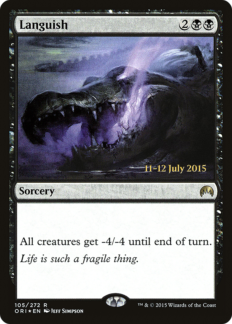 Languish (PORI-105S) - Magic Origins Promos Foil - Premium MTG Single from Wizards of the Coast - Just $0.42! Shop now at Game Crave Tournament Store