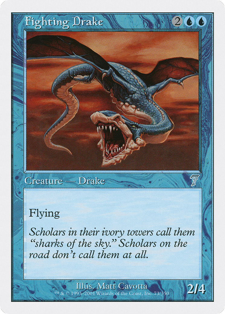 Fighting Drake (7ED-073) - Seventh Edition - Premium MTG Single from Wizards of the Coast - Just $0.08! Shop now at Game Crave Tournament Store