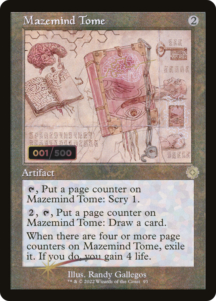 Mazemind Tome (BRR-93Z) - The Brothers' War Retro Artifacts Foil - Premium MTG Single from Wizards of the Coast - Just $30.29! Shop now at Game Crave Tournament Store