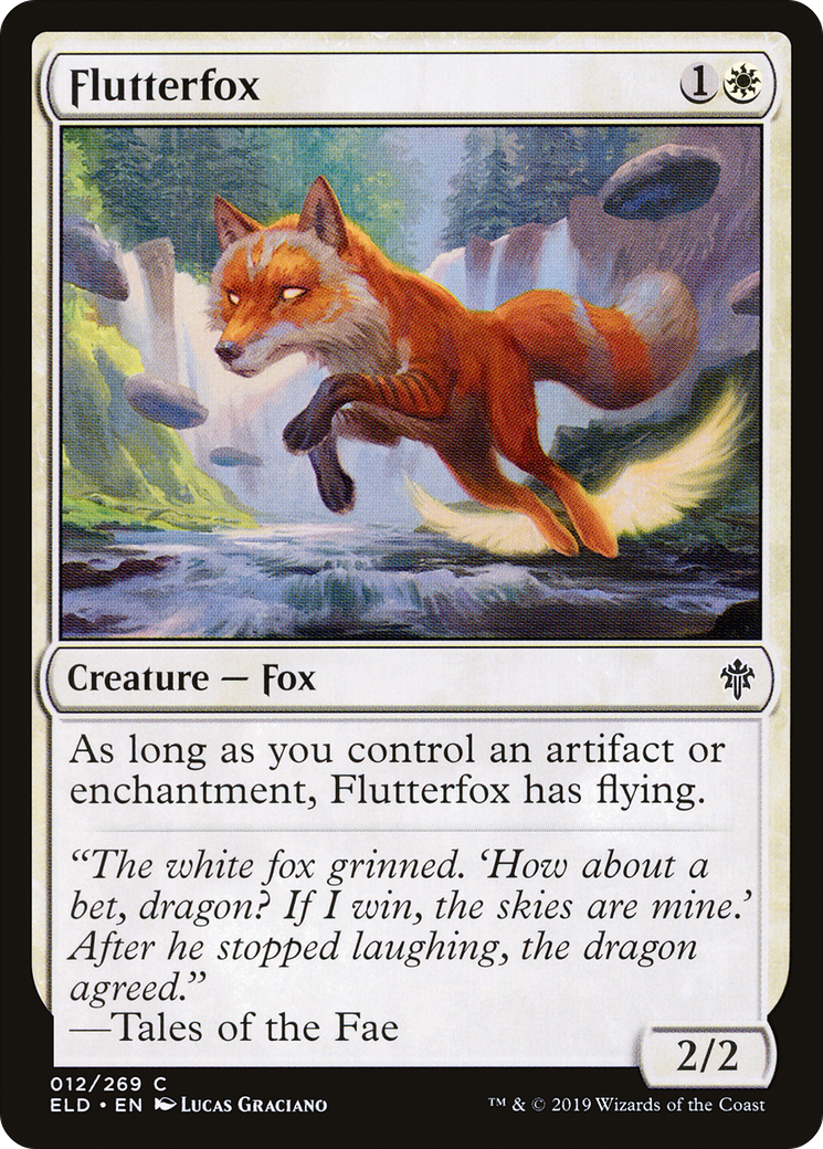 Flutterfox (ELD-012) - Throne of Eldraine Foil - Premium MTG Single from Wizards of the Coast - Just $0.08! Shop now at Game Crave Tournament Store