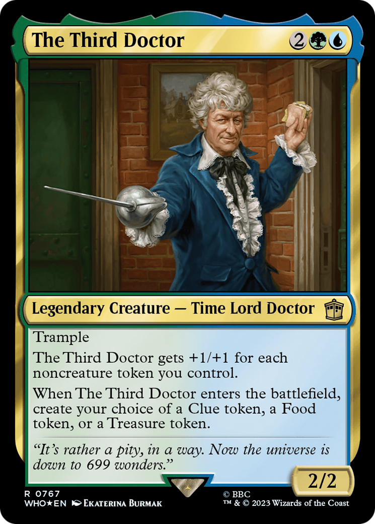 The Third Doctor (WHO-767) - Doctor Who Foil - Premium MTG Single from Wizards of the Coast - Just $0.08! Shop now at Game Crave Tournament Store