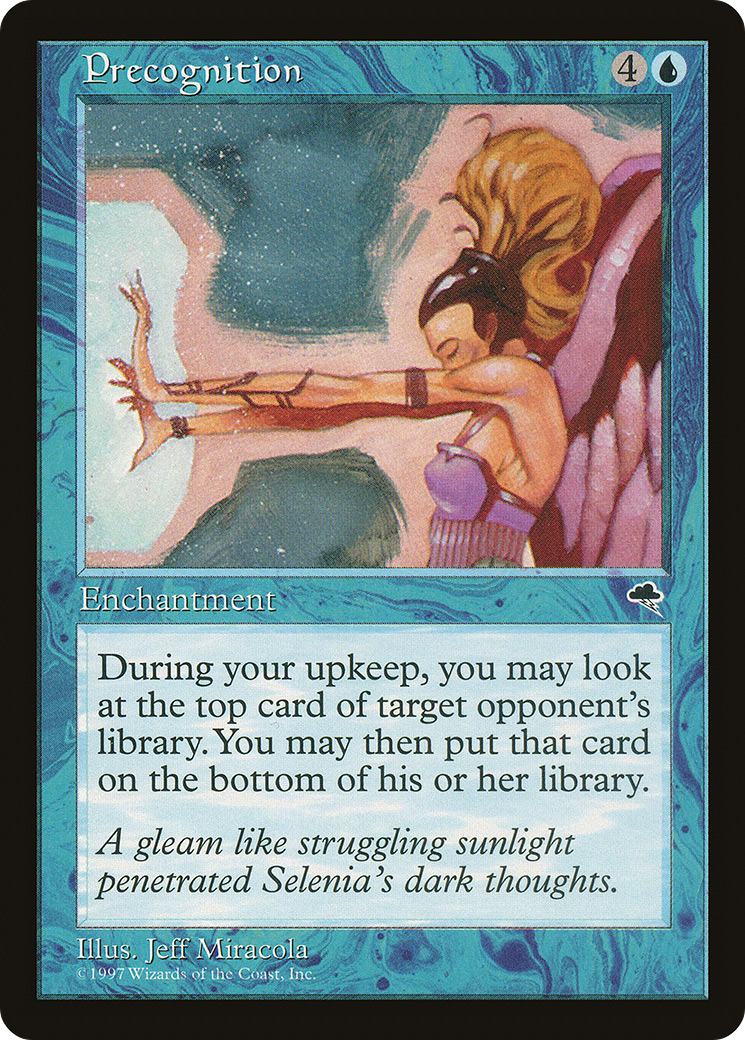 Precognition (TMP-079) - Tempest - Premium MTG Single from Wizards of the Coast - Just $0.08! Shop now at Game Crave Tournament Store