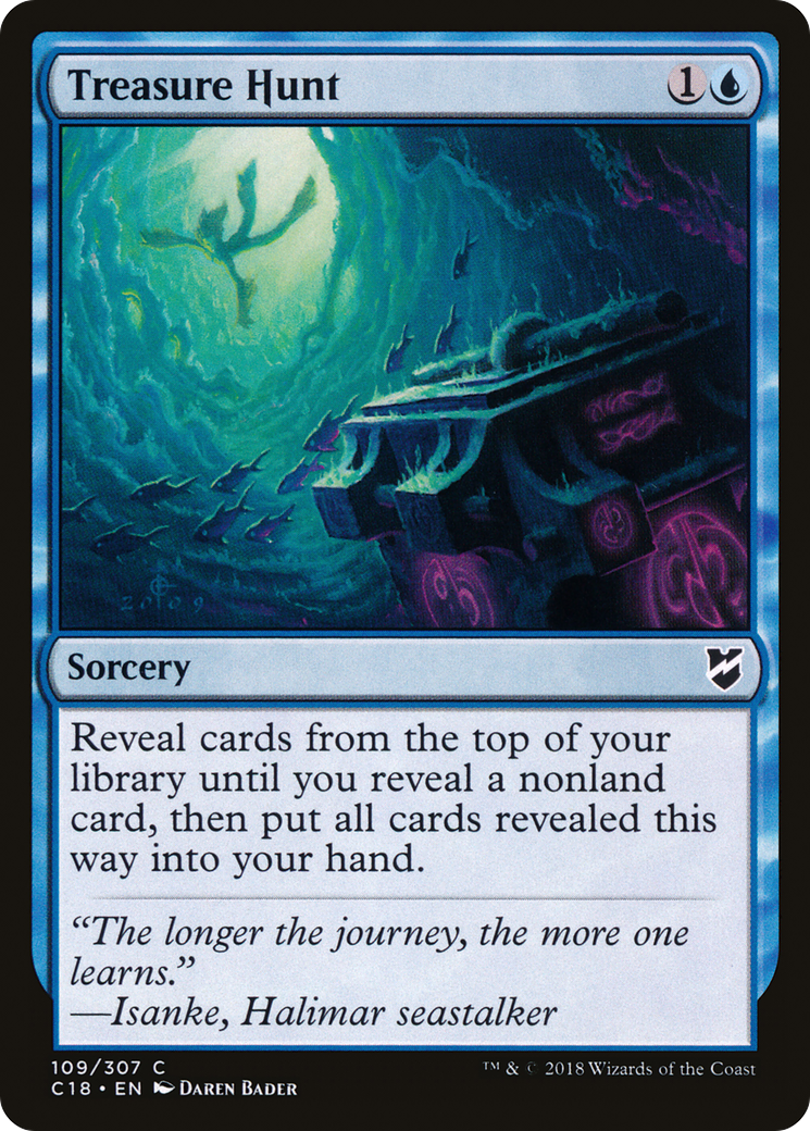 Treasure Hunt (C18-109) - Commander 2018 - Premium MTG Single from Wizards of the Coast - Just $0.08! Shop now at Game Crave Tournament Store