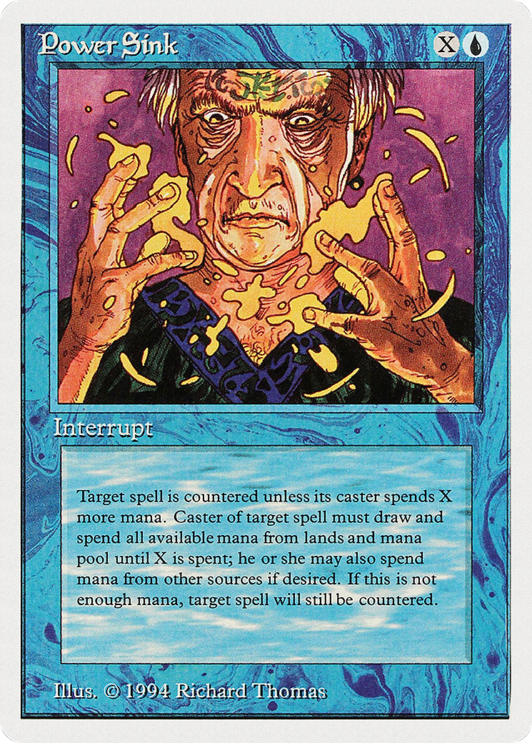Power Sink (SUM-074) - Summer Magic / Edgar - Premium MTG Single from Wizards of the Coast - Just $0.48! Shop now at Game Crave Tournament Store
