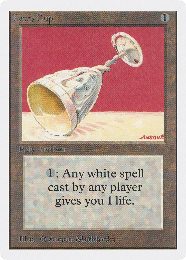 Ivory Cup (2ED-252) - Unlimited Edition - Premium MTG Single from Wizards of the Coast - Just $2.42! Shop now at Game Crave Tournament Store