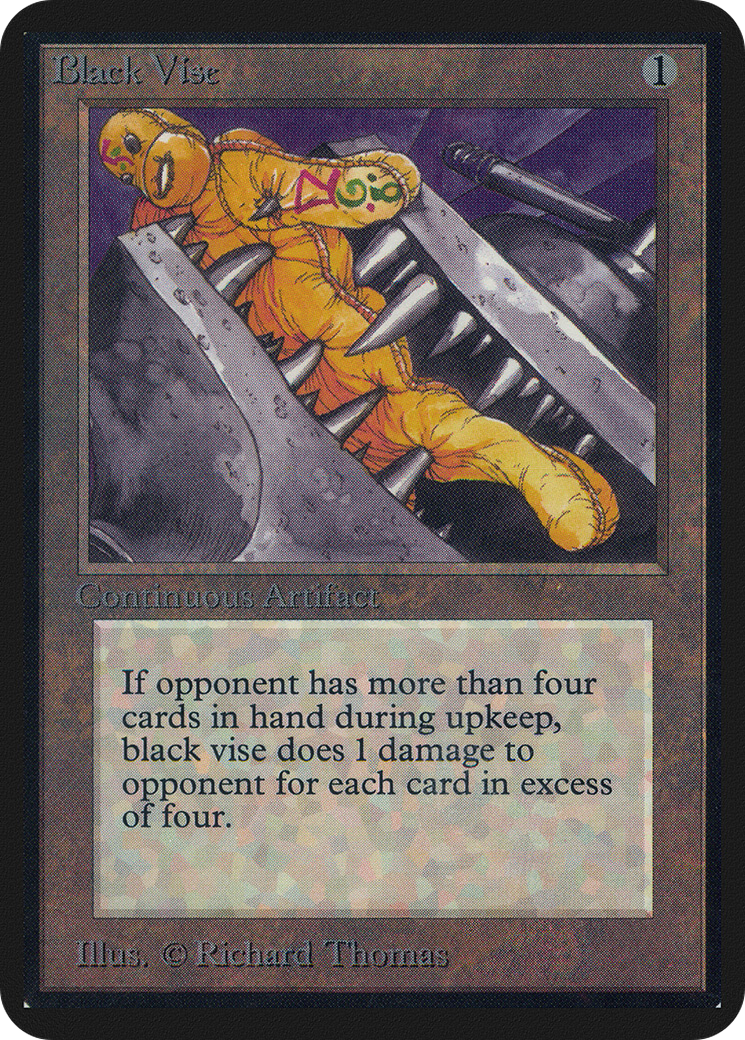 Black Vise (LEA-233) - Limited Edition Alpha - Premium MTG Single from Wizards of the Coast - Just $321.40! Shop now at Game Crave Tournament Store