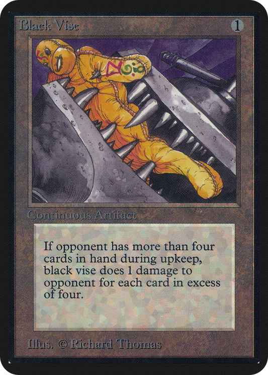 Black Vise (LEA-233) - Limited Edition Alpha - Premium MTG Single from Wizards of the Coast - Just $321.40! Shop now at Game Crave Tournament Store