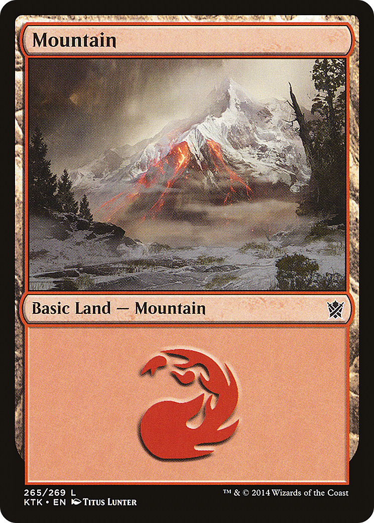 Mountain (KTK-265) - Khans of Tarkir Foil - Premium MTG Single from Wizards of the Coast - Just $1.01! Shop now at Game Crave Tournament Store