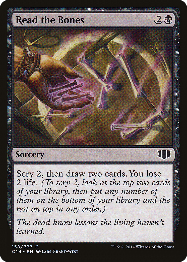 Read the Bones (C14-158) - Commander 2014 - Premium MTG Single from Wizards of the Coast - Just $0.25! Shop now at Game Crave Tournament Store