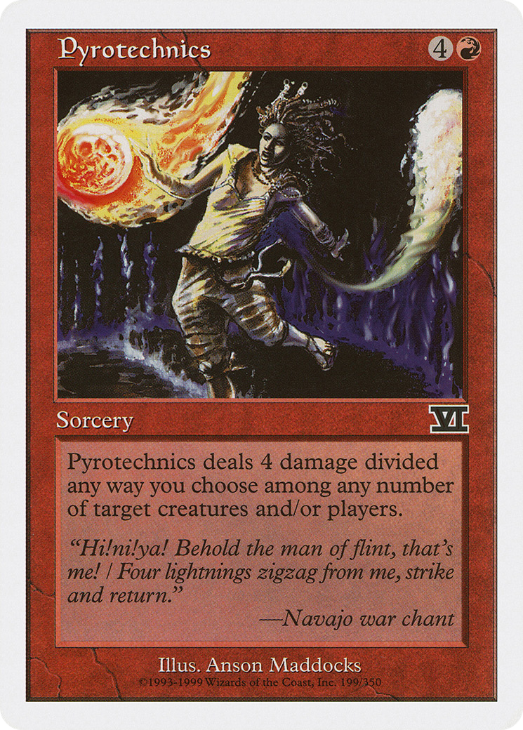 Pyrotechnics (6ED-199) - Classic Sixth Edition - Premium MTG Single from Wizards of the Coast - Just $0.25! Shop now at Game Crave Tournament Store