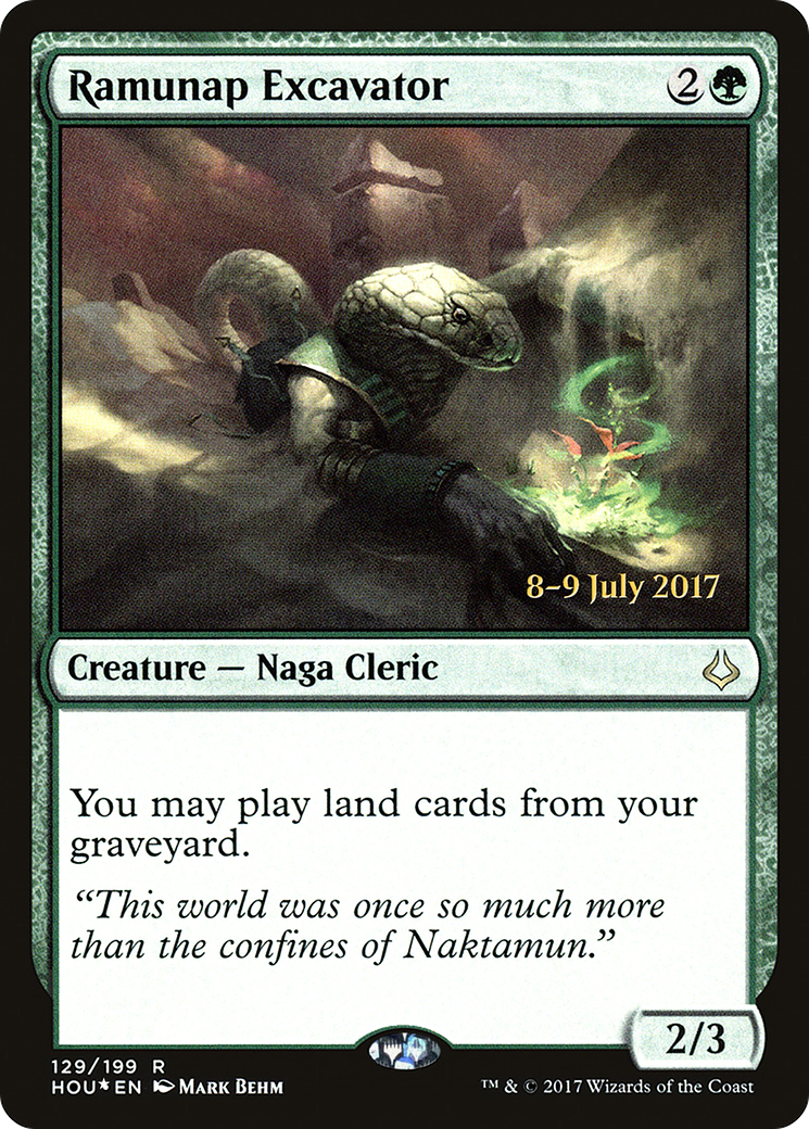 Ramunap Excavator (PHOU-129S) - Hour of Devastation Promos Foil - Premium MTG Single from Wizards of the Coast - Just $1.32! Shop now at Game Crave Tournament Store