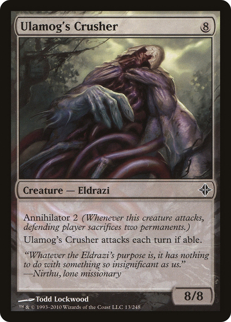 Ulamog's Crusher (ROE-013) - Rise of the Eldrazi Foil - Premium MTG Single from Wizards of the Coast - Just $4.53! Shop now at Game Crave Tournament Store