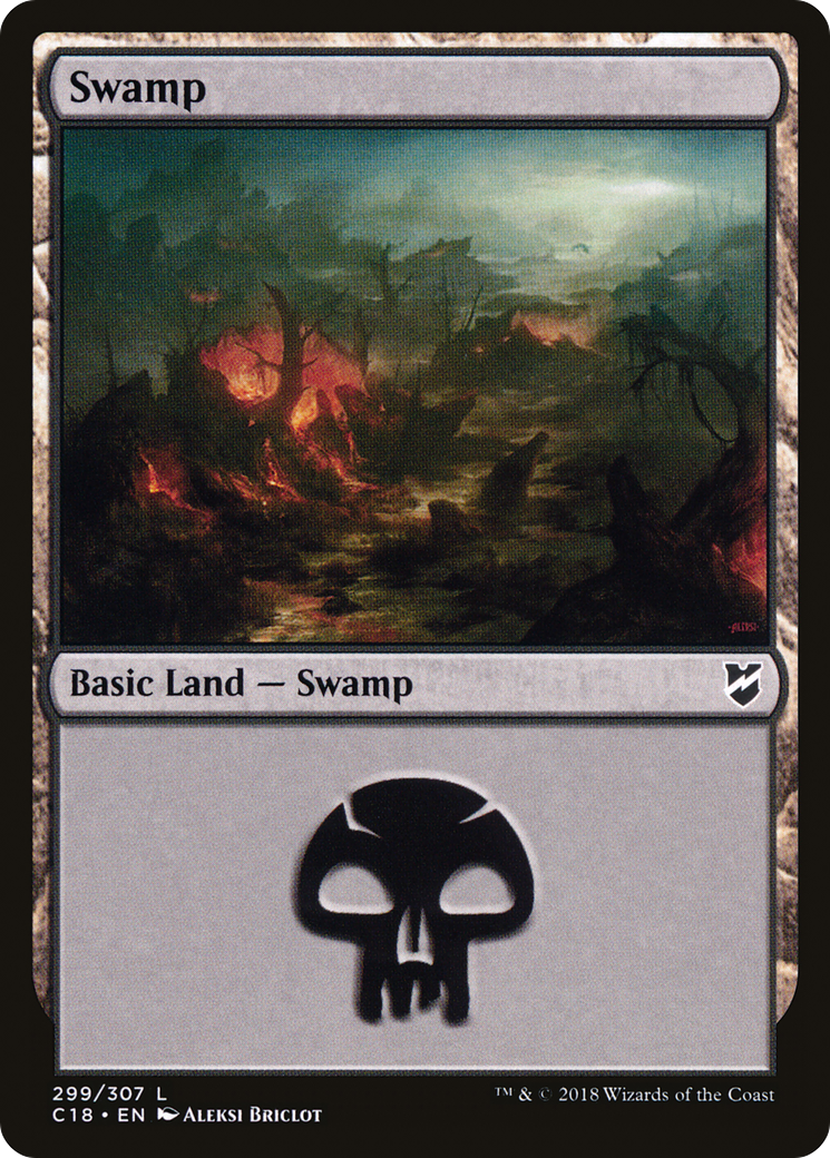 Swamp (C18-299) - Commander 2018 - Premium MTG Single from Wizards of the Coast - Just $0.08! Shop now at Game Crave Tournament Store