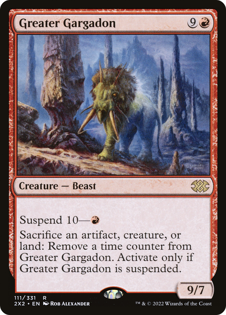 Greater Gargadon (2X2-111) - Double Masters 2022 - Premium MTG Single from Wizards of the Coast - Just $0.25! Shop now at Game Crave Tournament Store