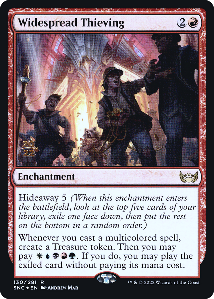 Widespread Thieving (PSNC-130S) - Streets of New Capenna Promos Foil - Premium MTG Single from Wizards of the Coast - Just $0.12! Shop now at Game Crave Tournament Store