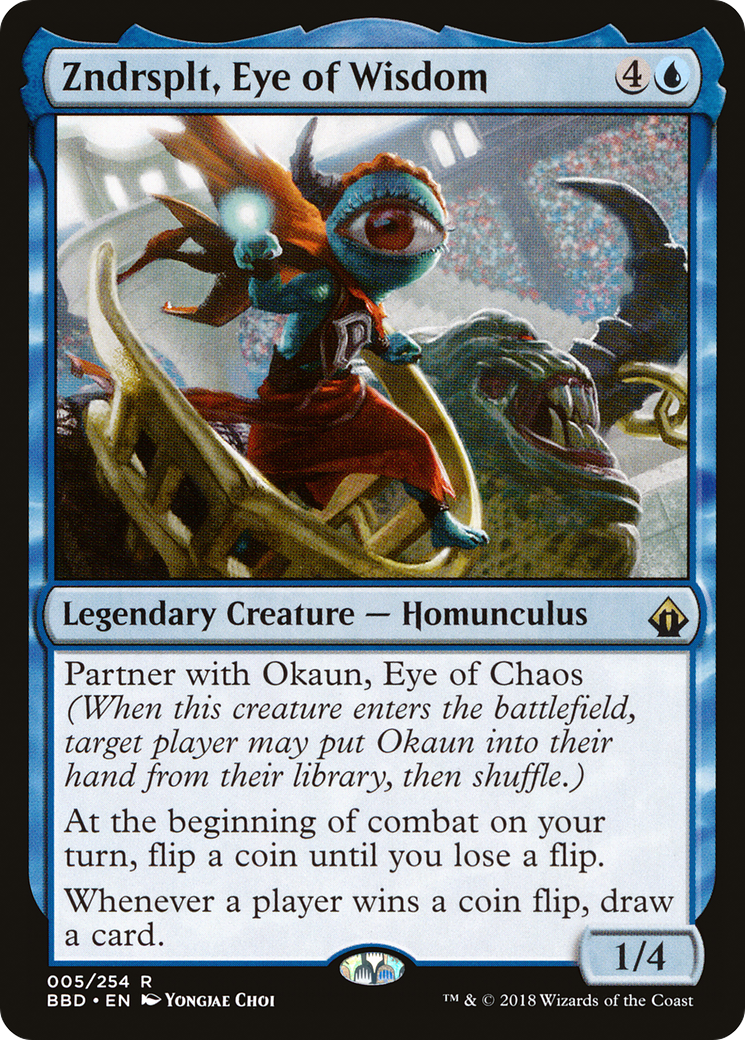 Zndrsplt, Eye of Wisdom (BBD-005) - Battlebond - Premium MTG Single from Wizards of the Coast - Just $0.67! Shop now at Game Crave Tournament Store