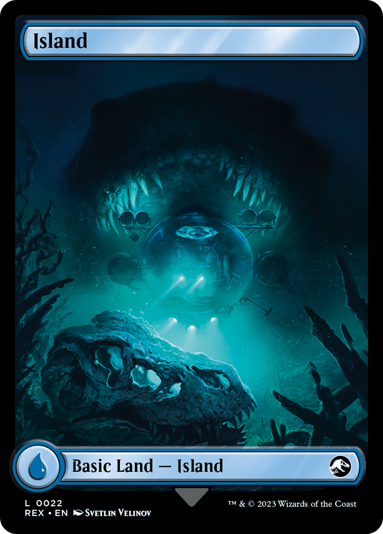 Island // Island (REX-022) - Jurassic World Collection Foil - Premium MTG Single from Wizards of the Coast - Just $0.85! Shop now at Game Crave Tournament Store