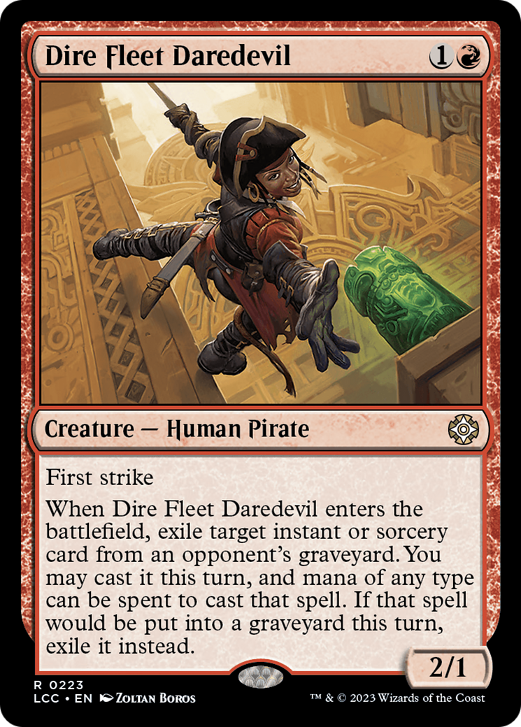 Dire Fleet Daredevil (LCC-223) - The Lost Caverns of Ixalan Commander - Premium MTG Single from Wizards of the Coast - Just $0.08! Shop now at Game Crave Tournament Store