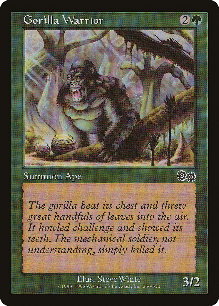Gorilla Warrior (USG-256) - Urza's Saga - Premium MTG Single from Wizards of the Coast - Just $0.08! Shop now at Game Crave Tournament Store