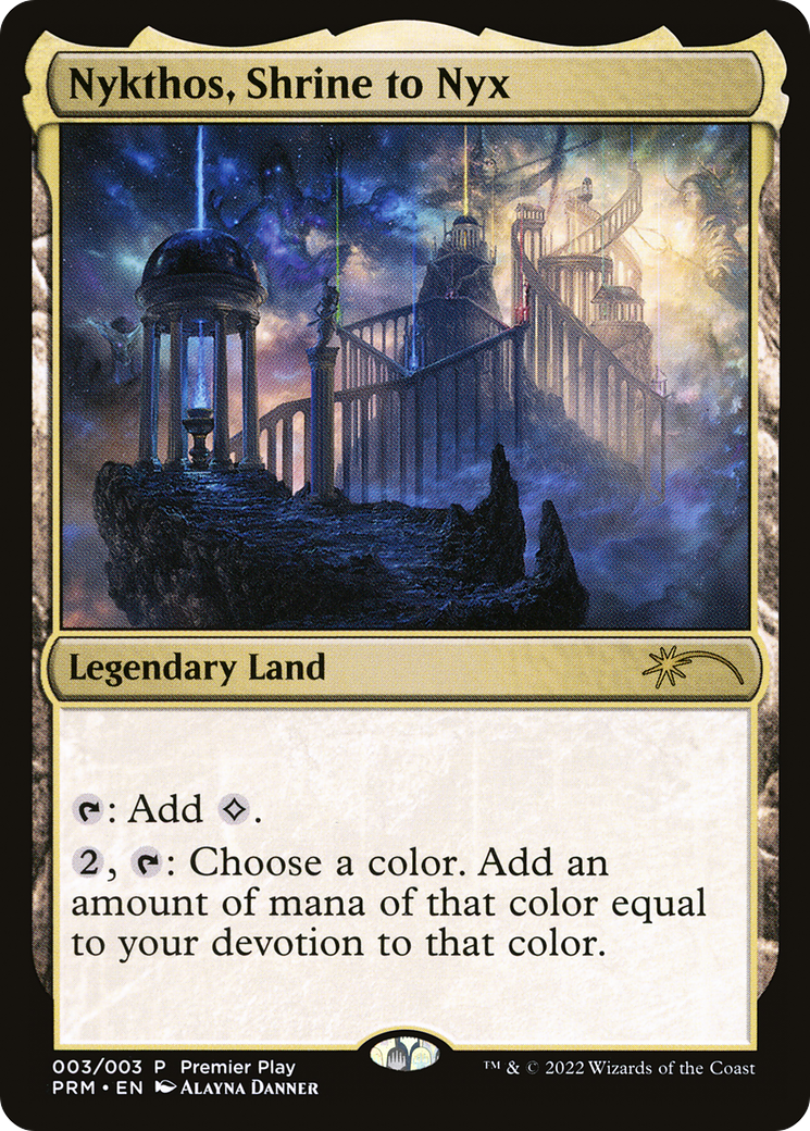 Nykthos, Shrine to Nyx (PPRO-2022-3) - Pro Tour Promos Foil - Premium MTG Single from Wizards of the Coast - Just $31.54! Shop now at Game Crave Tournament Store