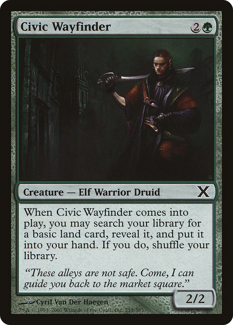 Civic Wayfinder (10E-255) - Tenth Edition Foil - Premium MTG Single from Wizards of the Coast - Just $0.16! Shop now at Game Crave Tournament Store