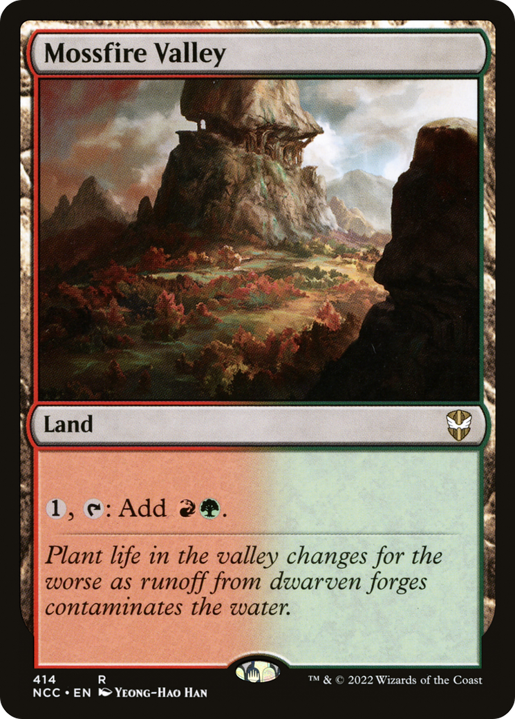 Mossfire Valley (NCC-414) - New Capenna Commander - Premium MTG Single from Wizards of the Coast - Just $0.25! Shop now at Game Crave Tournament Store