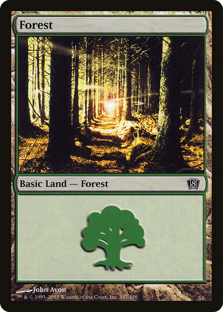 Forest (8ED-347★) - Eighth Edition Foil - Premium MTG Single from Wizards of the Coast - Just $0.57! Shop now at Game Crave Tournament Store